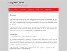 Tablet Screenshot of crazyhorsestudio.com